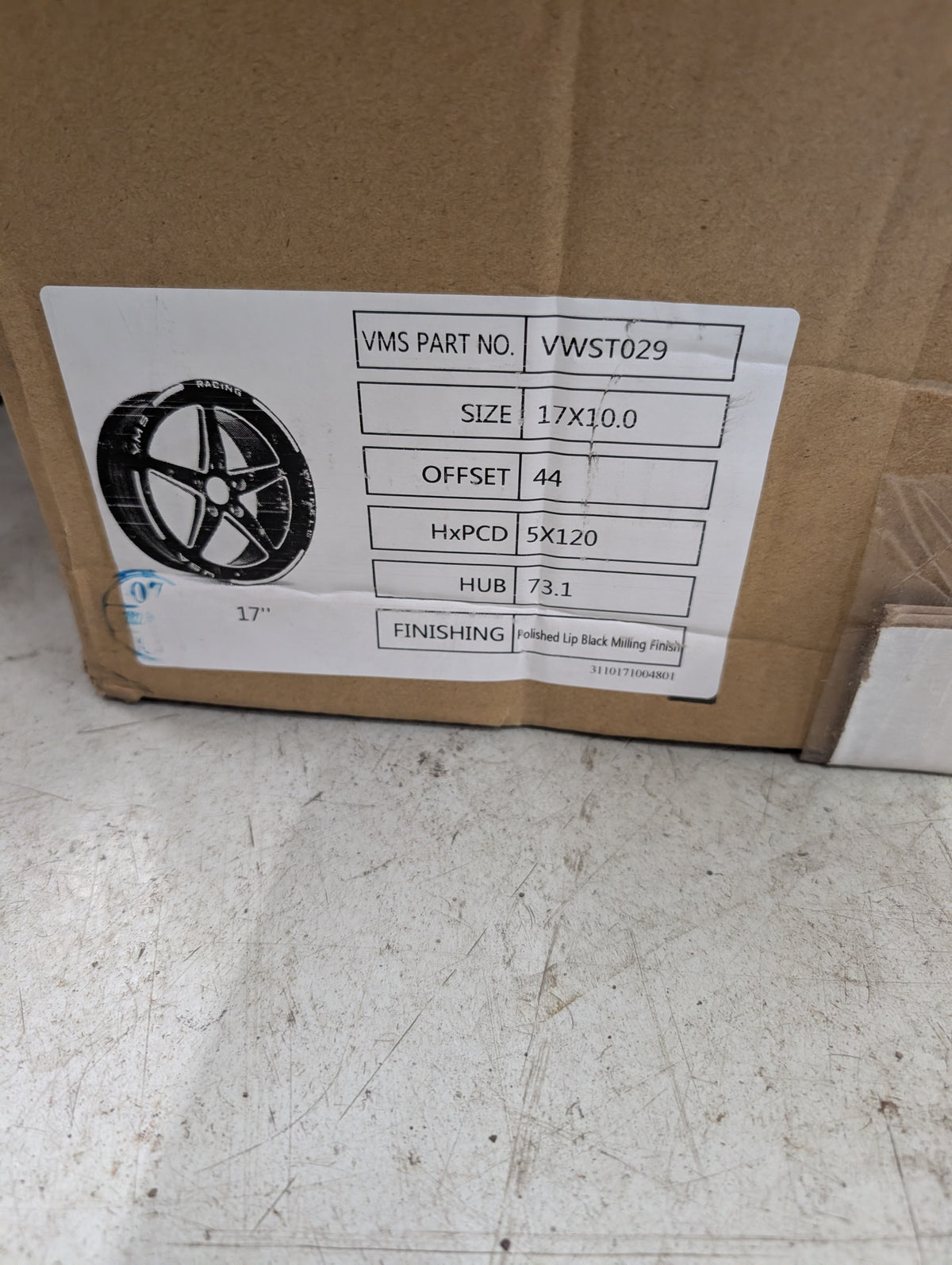 VMS 17x10 Rear Street Drag Race Wheel (10-23 Camaro/14-17 SS/08-14 CTSV) VWST015 - GARAGE SALE