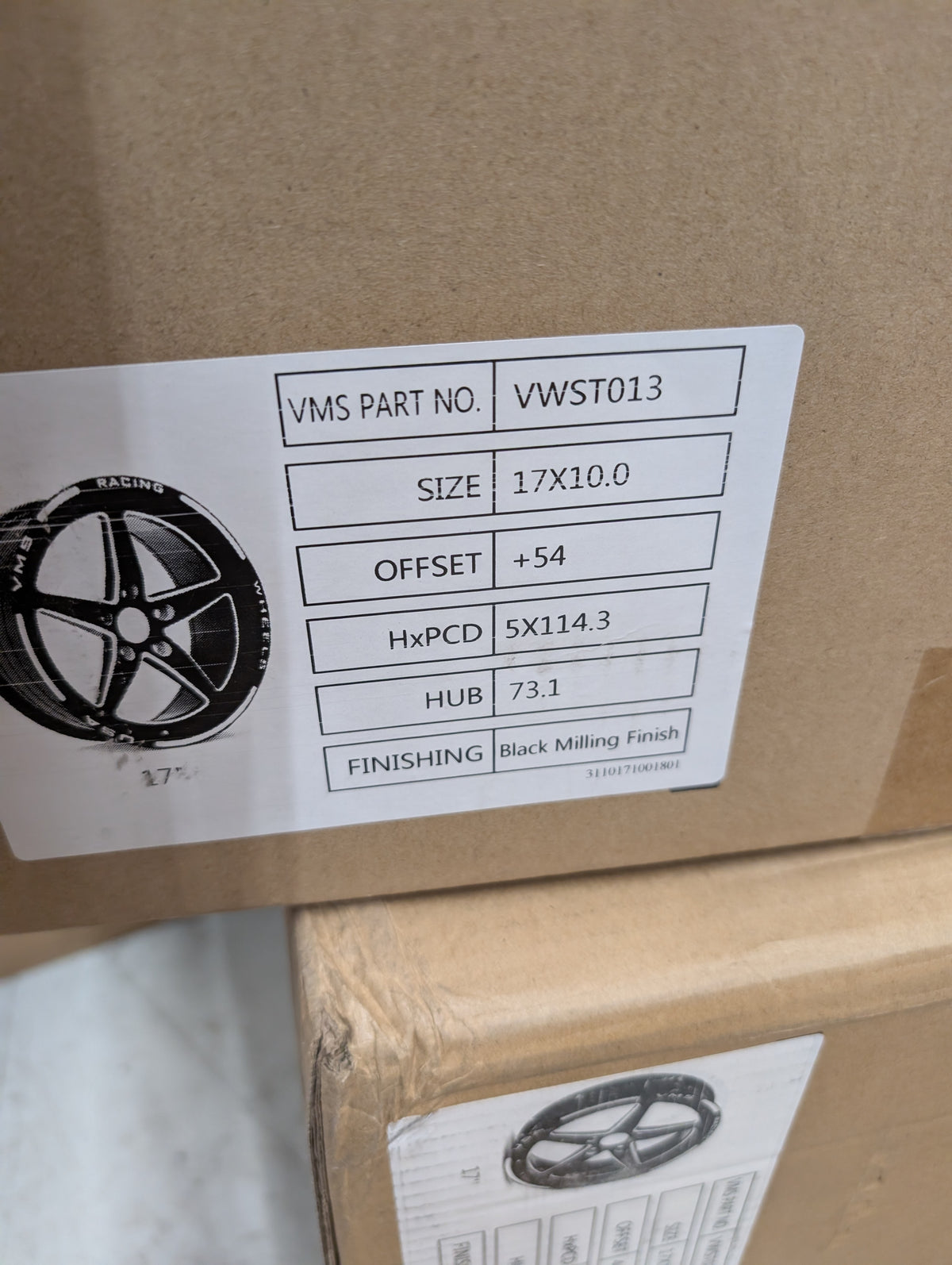 VMS V-star wheel Rear rim package S550 Ford Mustang(2005-2023) - GARAGE SALE