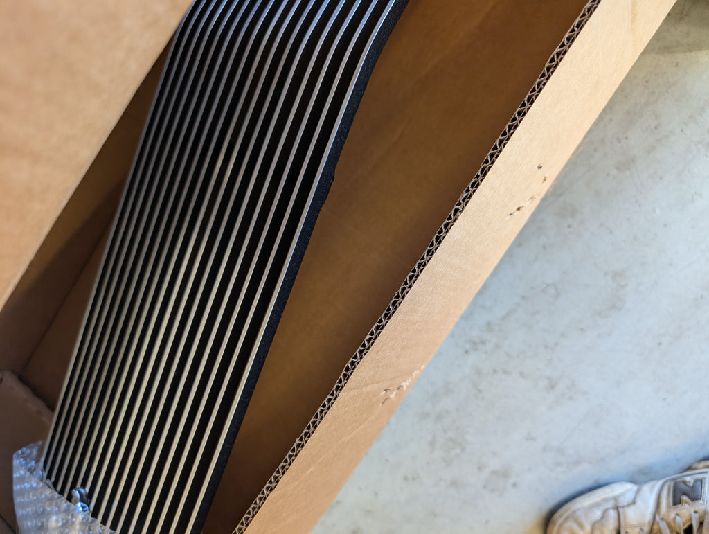 Cervini's Upper Billet Grille with Running Horse Emblem; Black