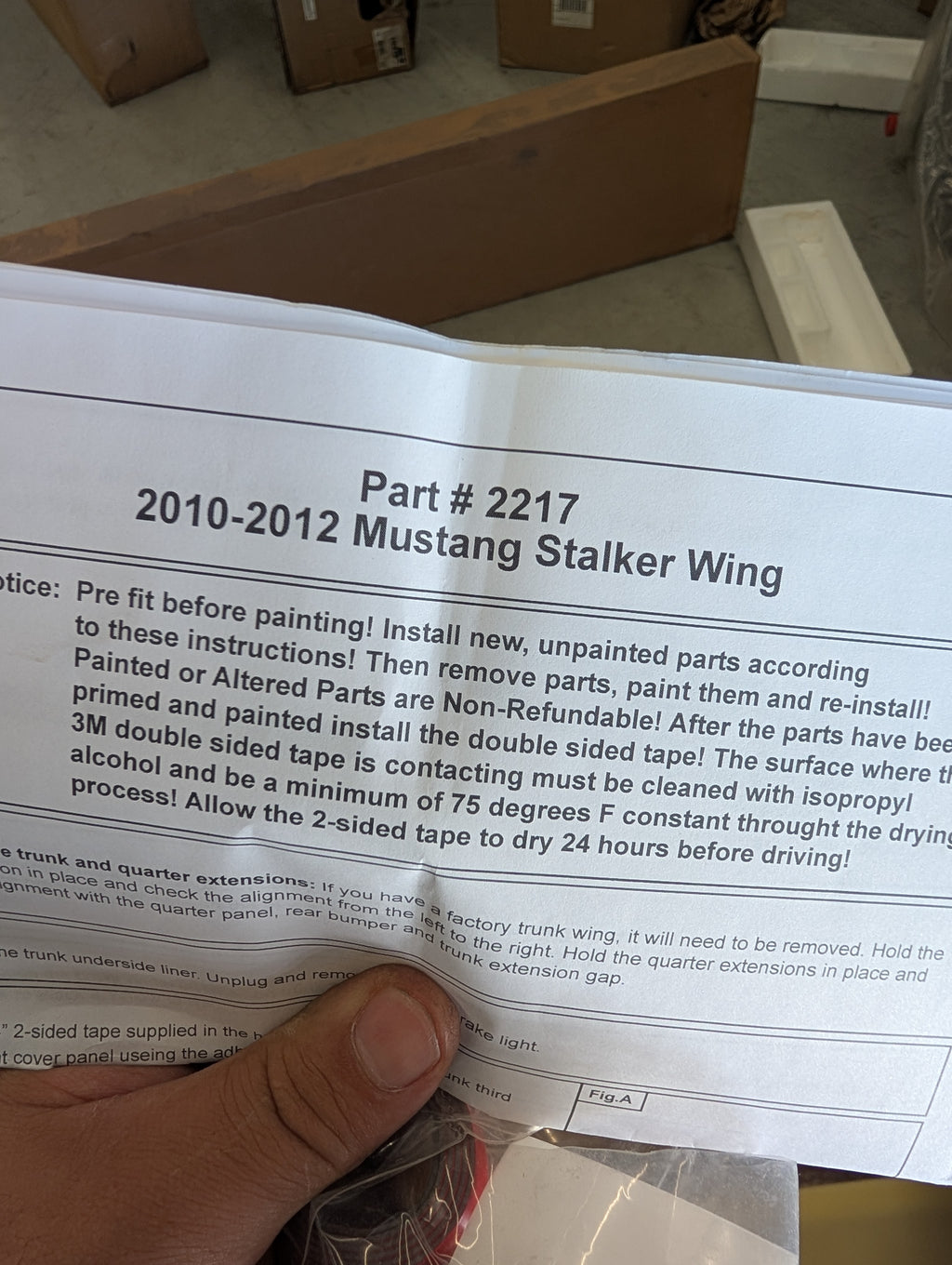 Cervini's Mustang Stalker Rear Spoiler (2010-2014)