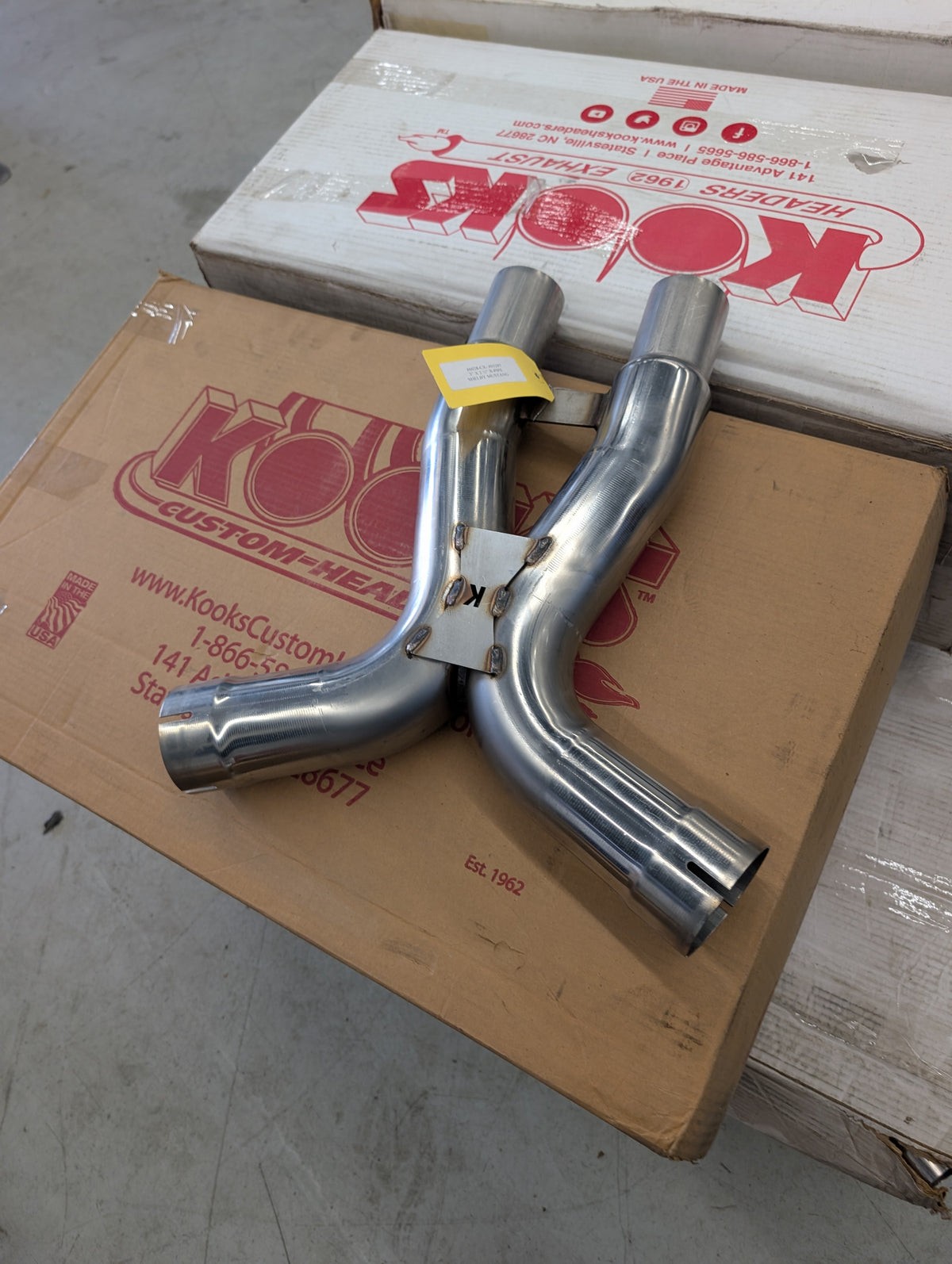 3" x 2-1/2" (OEM) SS Comp. Only X-Pipe. 2007-10 Shelby GT500.