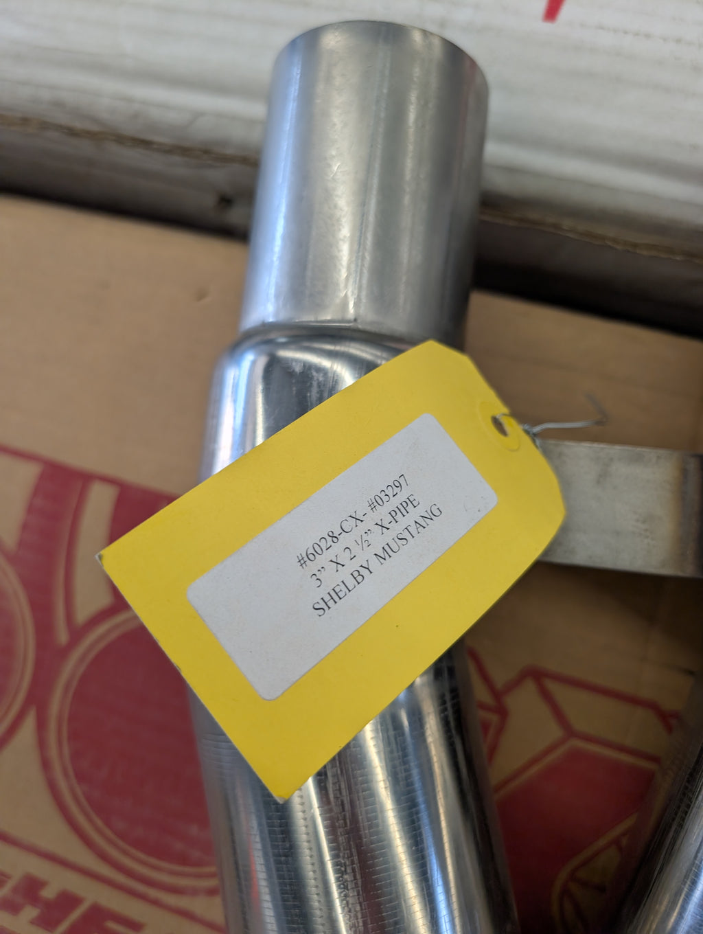3" x 2-1/2" (OEM) SS Comp. Only X-Pipe. 2007-10 Shelby GT500.