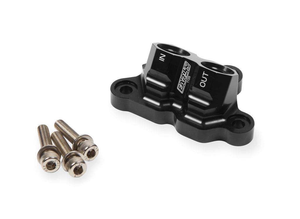 EARLS OIL FILTER ADAPTER FOR 2011-'14 FORD 5.0L COYOTE ENGINE