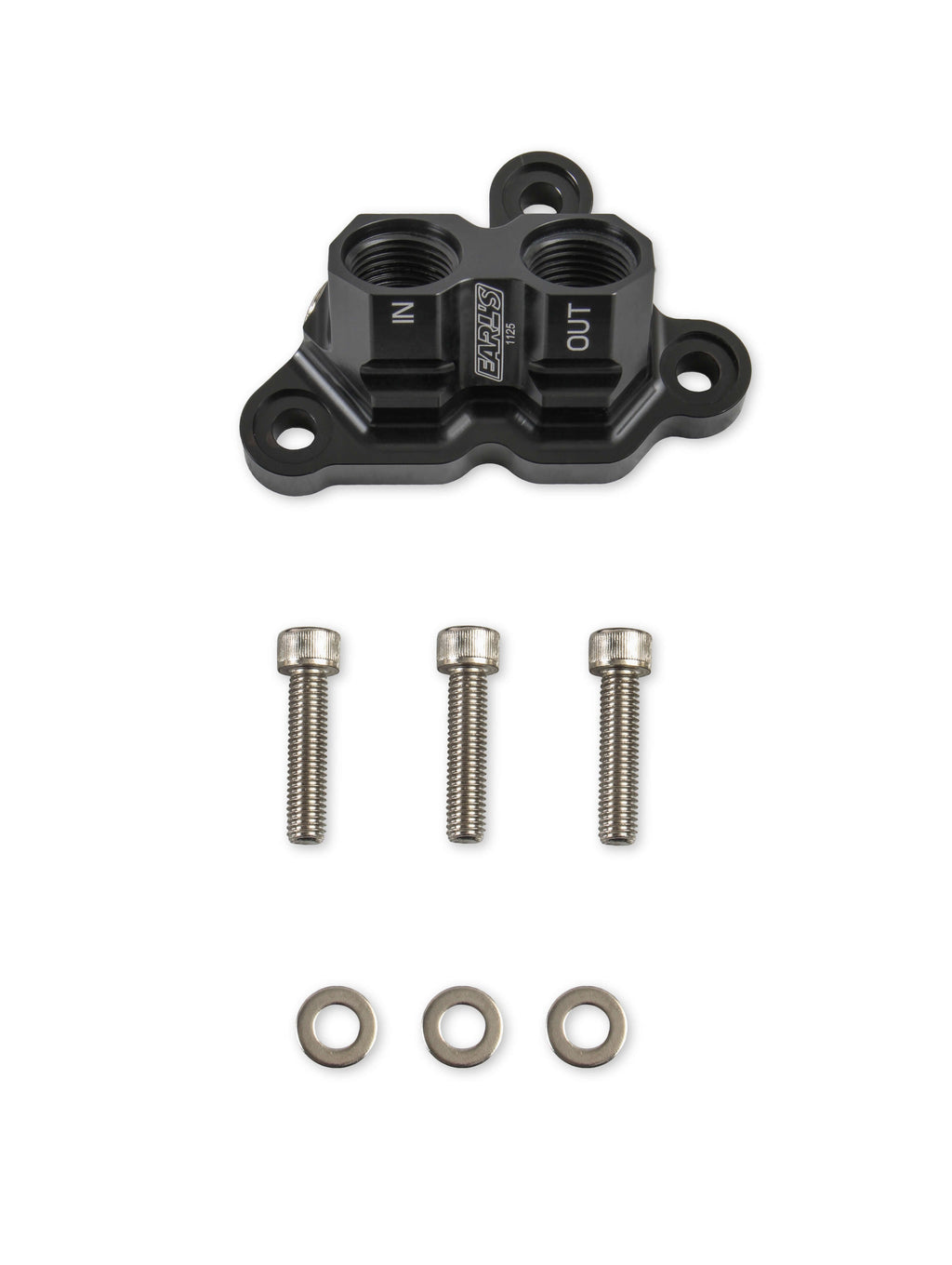EARLS OIL FILTER ADAPTER FOR 2011-'14 FORD 5.0L COYOTE ENGINE