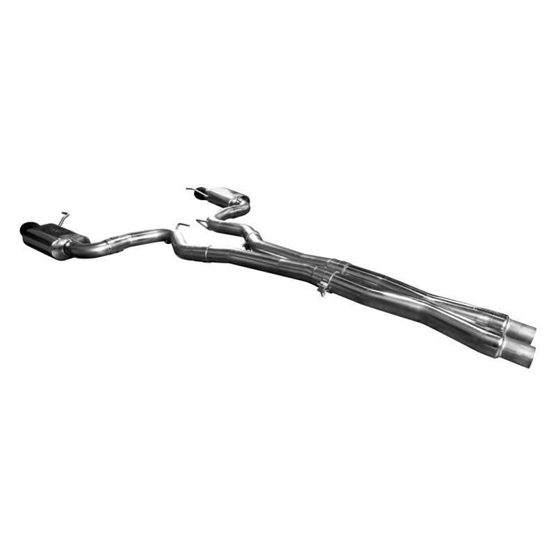 2015+ CAT BACK EXHAUST W/ X-PIPE & BLACK TIPS