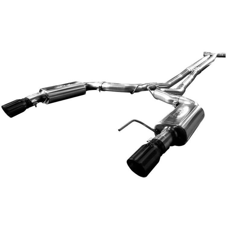 2015+ EXHAUST SYSTEM W/ X-PIPE & BLACK TIPS
