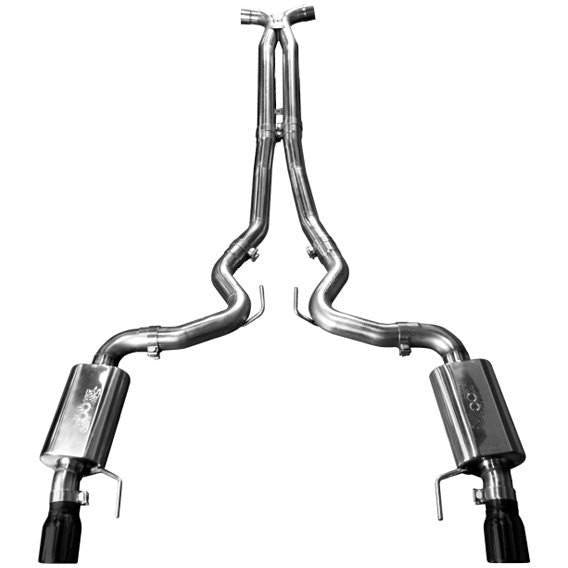 2015+ EXHAUST SYSTEM W/ X-PIPE & BLACK TIPS