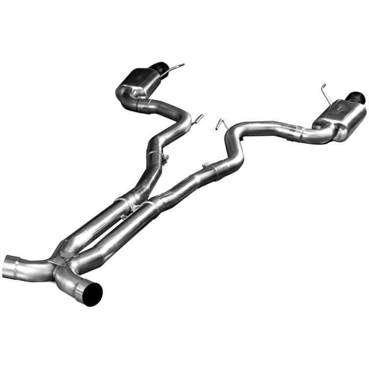 2015+ EXHAUST SYSTEM W/ X-PIPE & BLACK TIPS