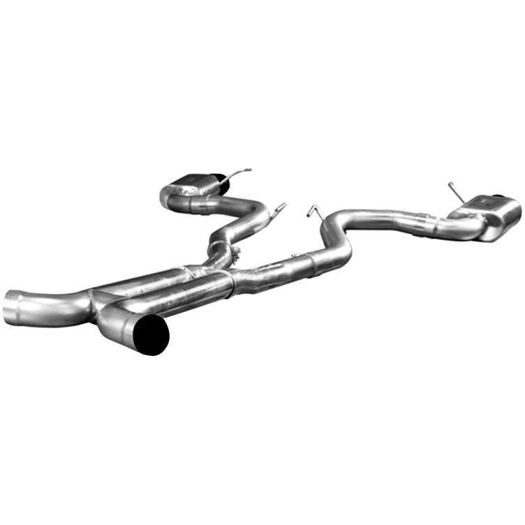 2015+ EXHAUST SYSTEM W/ H-PIPE & BLACK TIPS