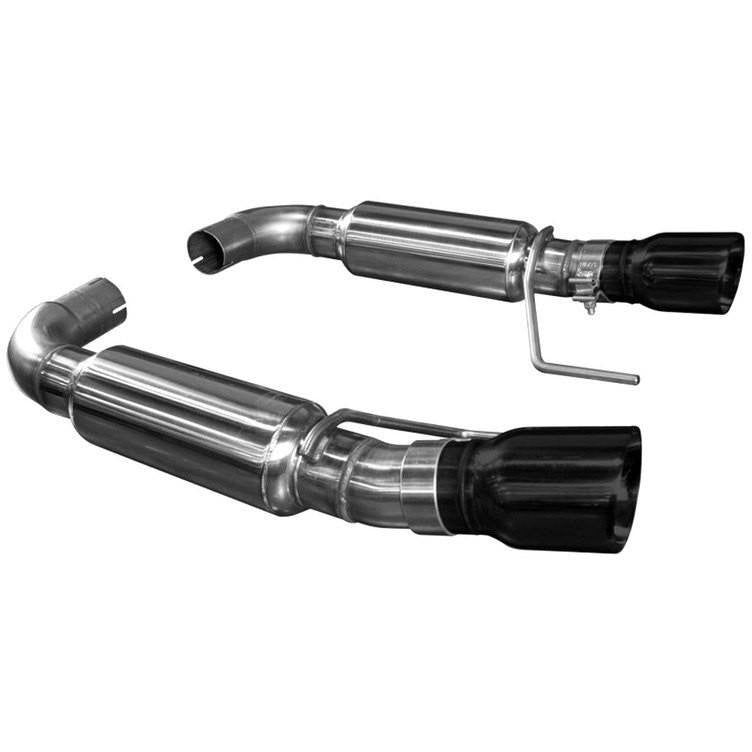 2015+ OEM X 3" AXLE BACK EXHAUST W/ BLACK TIPS - Fastback