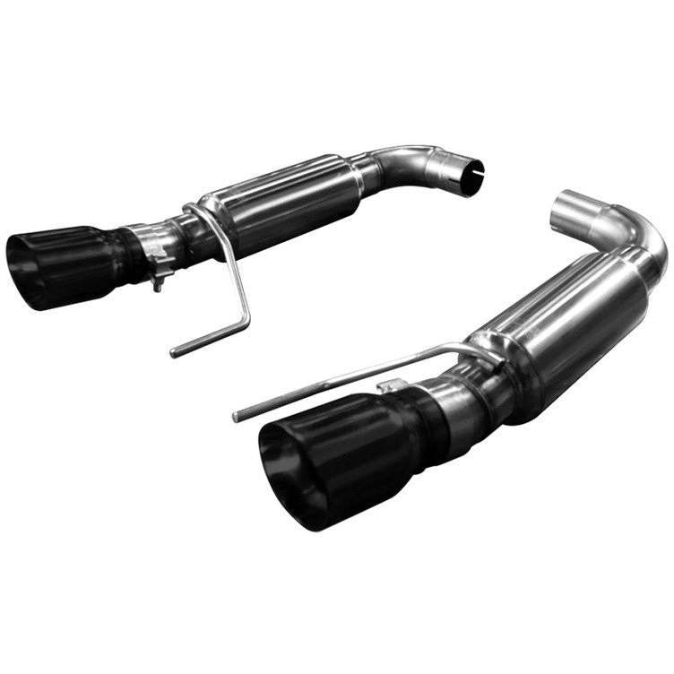 2015+ OEM X 3" AXLE BACK EXHAUST W/ BLACK TIPS - Fastback