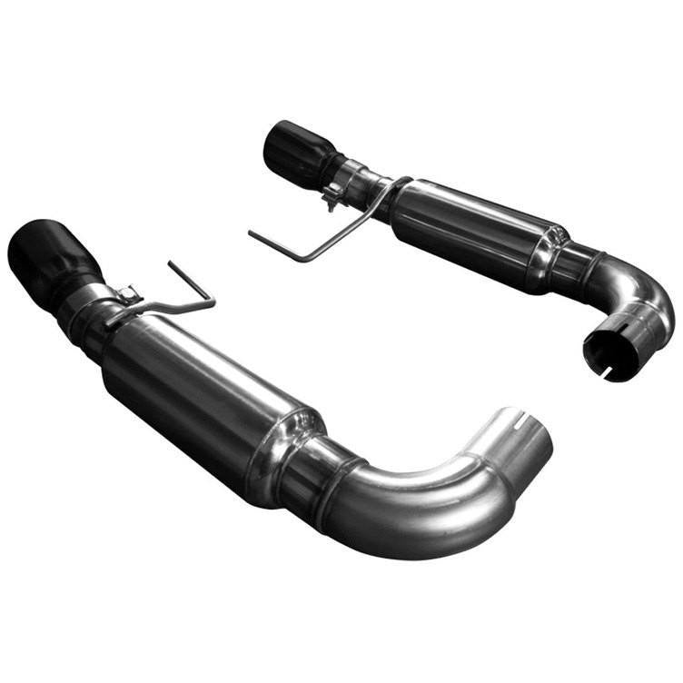 2015+ OEM X 3" AXLE BACK EXHAUST W/ BLACK TIPS - Fastback