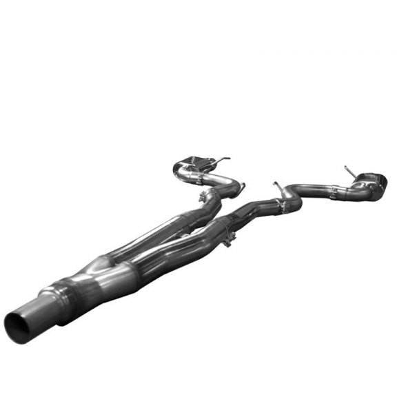 2015 3" X 2 1/2" CAT BACK W/ POLISHED TIPS - Fastback