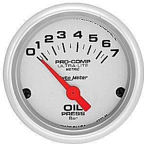 Oil Pressure Gauge (Short Sweep Electric Ultralite -2 1/16 1-100 PSI