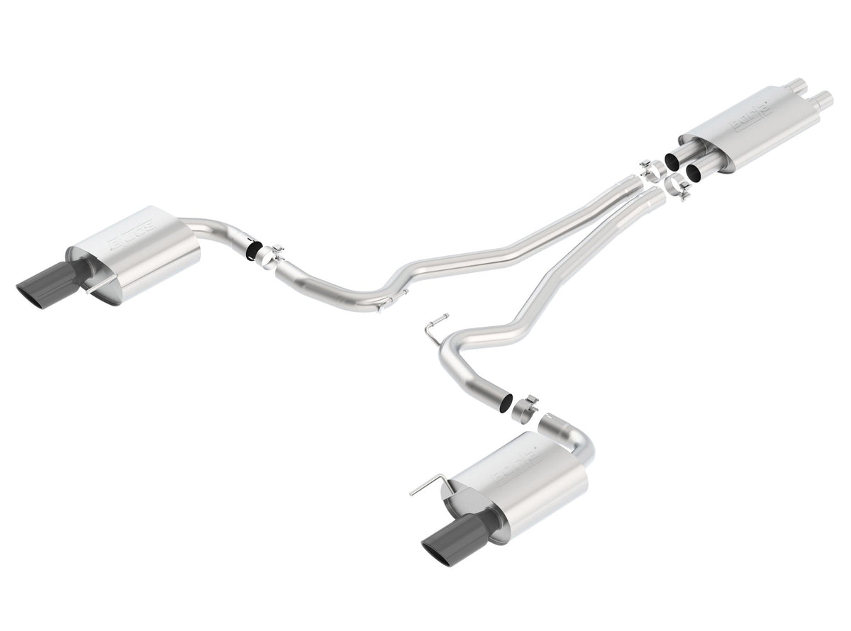 Borla Touring 2.5 in. Cat-Back Exhaust - Black Tips