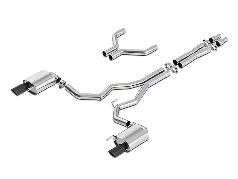 Borla Stinger S-Type 3 in. Cat-Back Exhaust - Black Tip