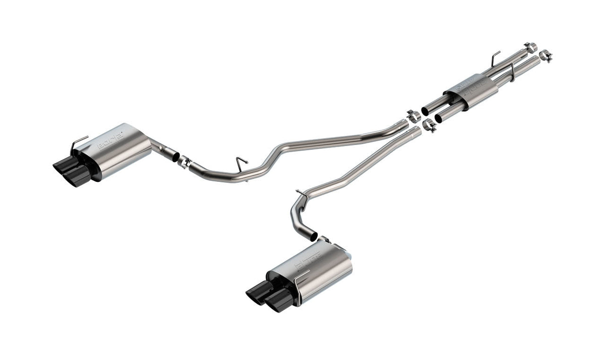 Borla Explorer ST ATAK Cat-Back Exhaust - Black Chrome Tips (2020-2021 EXPLORER)