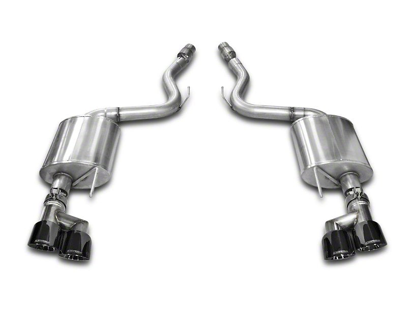 Corsa Touring 3 in. Axle-Back Exhaust - Black Quad Tips