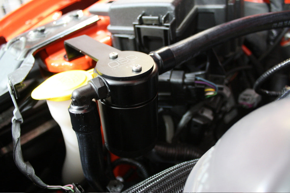 J&L Oil Separator 3.0 Passenger Side (2015-2022 Ford Mustang GT, 2018-19 Bullitt & 2015-2020 GT350 with or without Whipple Supercharger) - Remote Mount