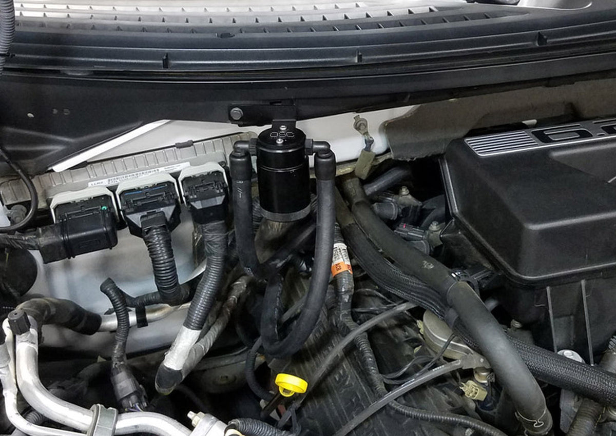 J&L Oil Separator 3.0 Passenger Side (2011-2014 Ford F-150 6.2L/SVT Raptor; F-150 6.2L/SVT Raptor with Roush/Whipple Supercharger & 2015-2017 Expedition 3.5L EcoBoost)