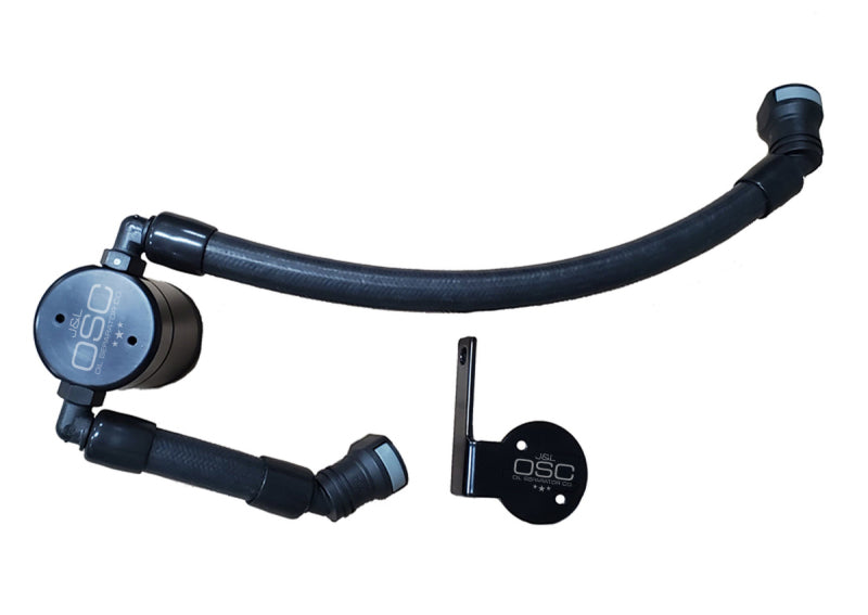 J&L 3054P-B | 3054P-B 2020-2022 Ford Mustang GT500 Passenger Side Oil Separator 3.0 - Black Anodized