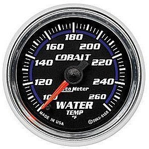 Water Temp Gauge (Cobalt Full Sweep, 100-260 F 2 1/16)
