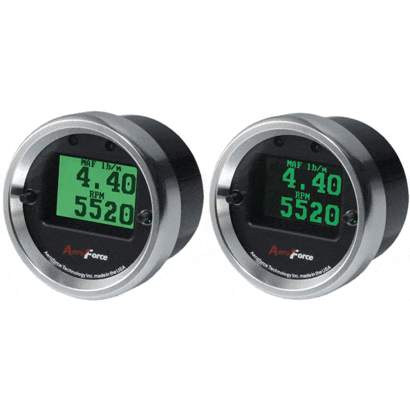 Dual Interceptor Gauge set (Green/Black Screen)