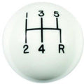 Classic Shift Knob (White With 5 Spd Pattern)