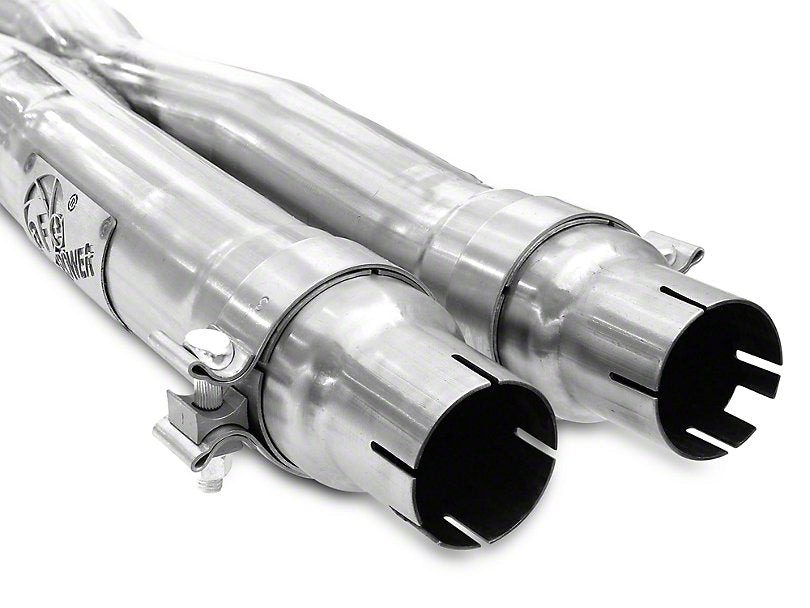 AFE Mach Force-XP 3 in. Cat-Back Exhaust w/ X-Pipe - Black Tips