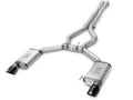 AFE Mach Force-XP 3 in. Cat-Back Exhaust w/ X-Pipe - Black Tips