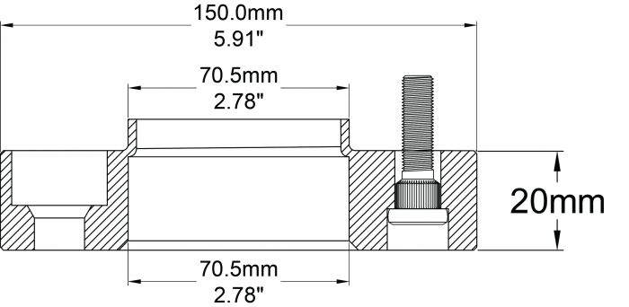 Ford Mustang S550/S650/Explorer 2015-2024 Coyote Wheel Spacers (20MM) set of 2