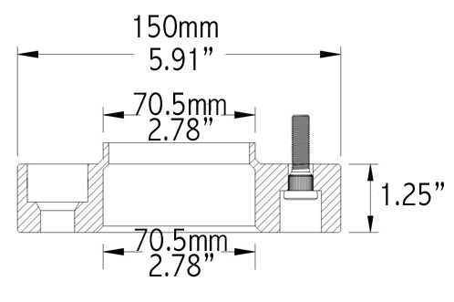 Ford Mustang S550/S650/Explorer 2015-2024 Coyote Wheel Spacers (1.25 inch) set of 2