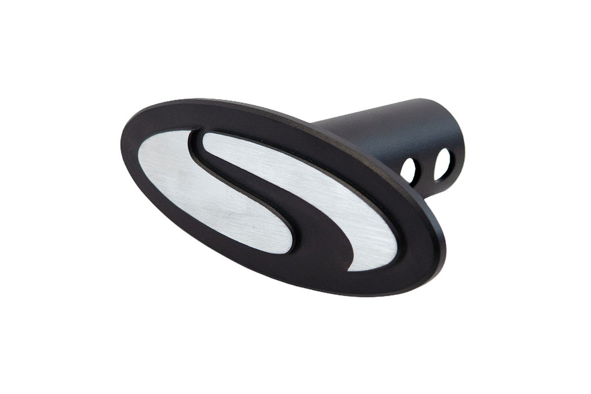 Steeda Billet Sidewinder 2" Trailer Hitch Receiver Cover - Black