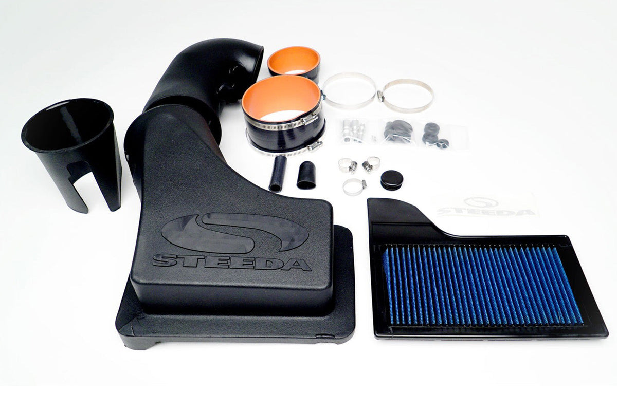 Steeda HARDCORE Mustang GT ProFlow Closed Cold Air Intake (2015-2023)