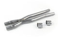 Steeda S550/S650 Mustang GT 5.0L Coyote 304 Stainless Resonator Delete X-Pipe (2018-2024)