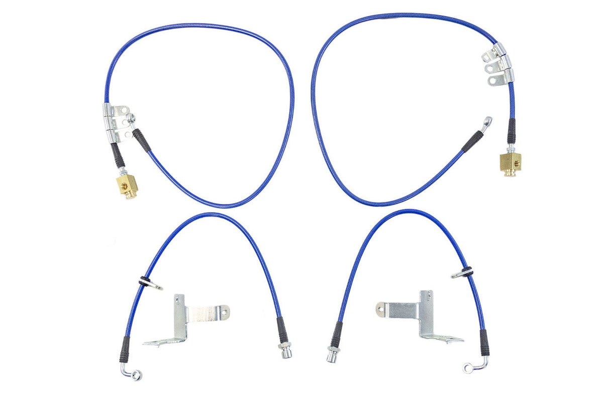 Steeda Mustang GT/Dark Horse MagneRide Braided Stainless Brake Line Kit (2024+)S650