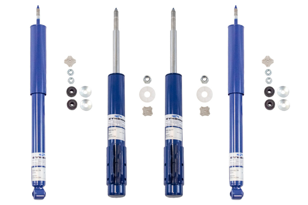 Steeda Mustang Pro-Action Front Strut and Rear Shock Kit - Adjustable (1987-1993)