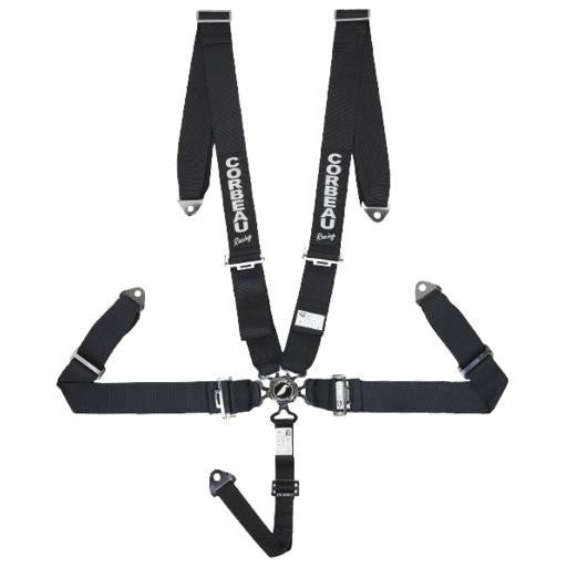 Harness Belts (3-Inch 5-Point Black Latch & Link)