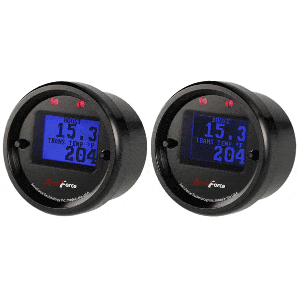 Dual Interceptor Gauge set (Blue/Black Screen)