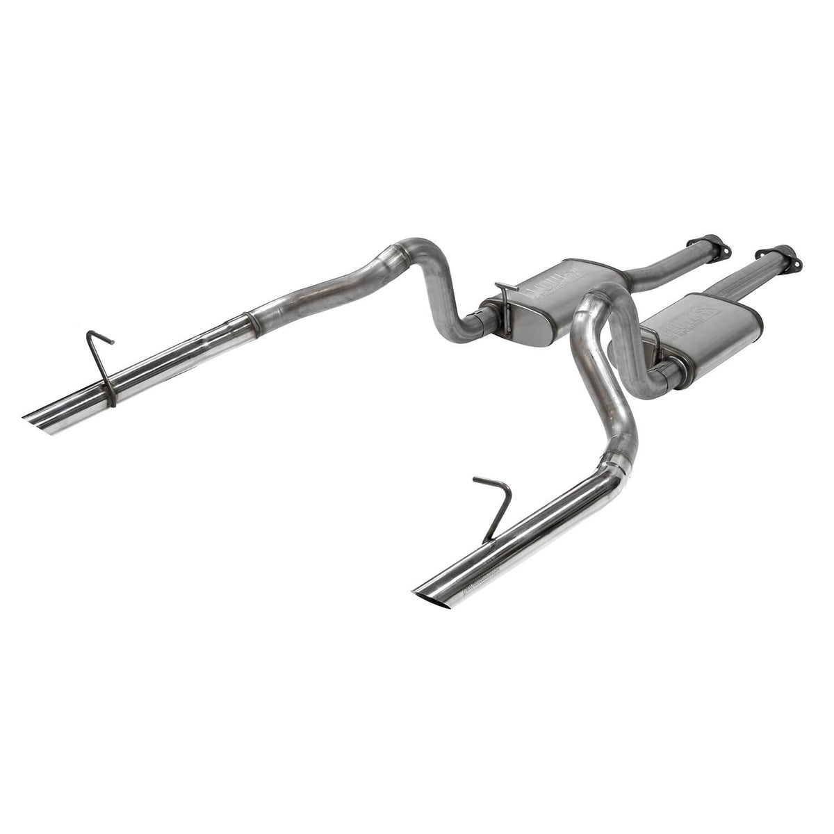 1986-1993 Ford Mustang LX 5.0L (1986 GT) FlowFX Cat-Back, 2.5" 409 Stainless Steel Exhaust System