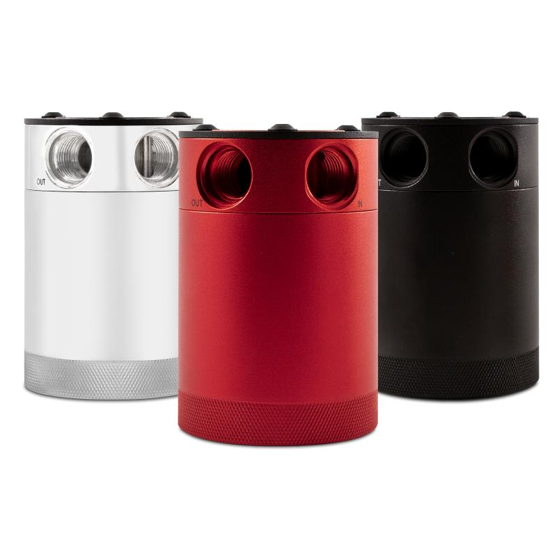 MISHIMOTO COMPACT BAFFLED OIL CATCH CAN KIT, 2-PORT (UNIVERSAL)