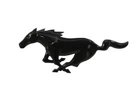 2015-23 MUSTANG PONY GRILLE EMBLEM - BLACK