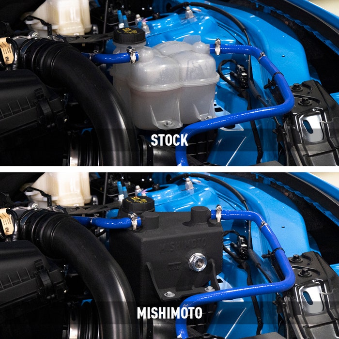 Mishimoto Mustang Aluminum Coolant Expansion Tank - Black (2024+)S650