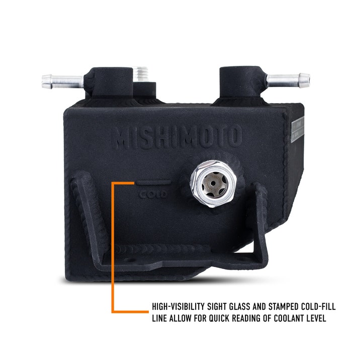 Mishimoto Mustang Aluminum Coolant Expansion Tank - Black (2024+)S650