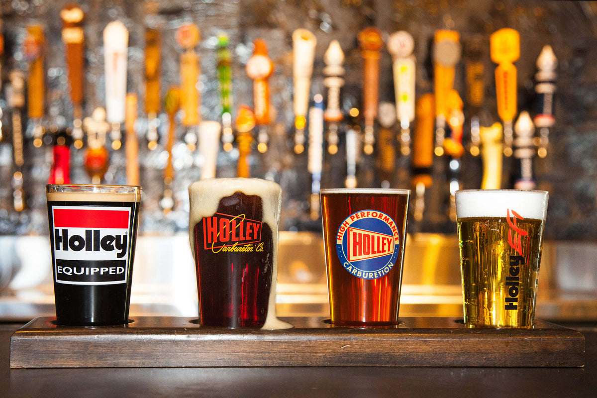 HOLLEY 16OZ. LOGO PUB GLASS ASSORTMENT - 4 PACK (SERIES 1)