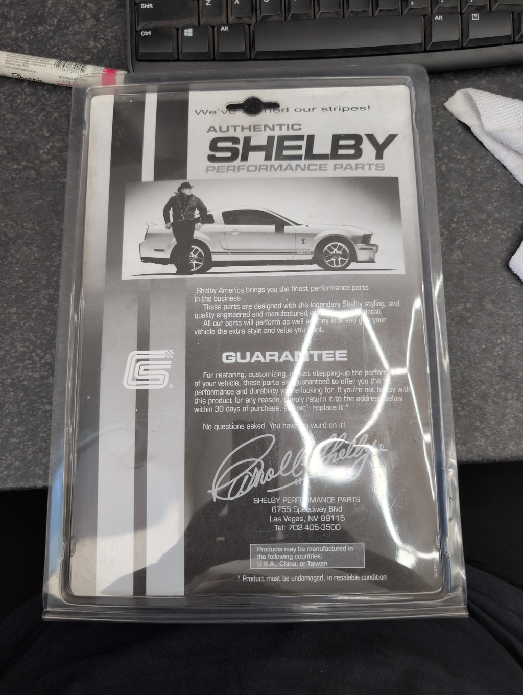 2005-2009 Shelby Performance Fuel Door Brushed Aluminum
