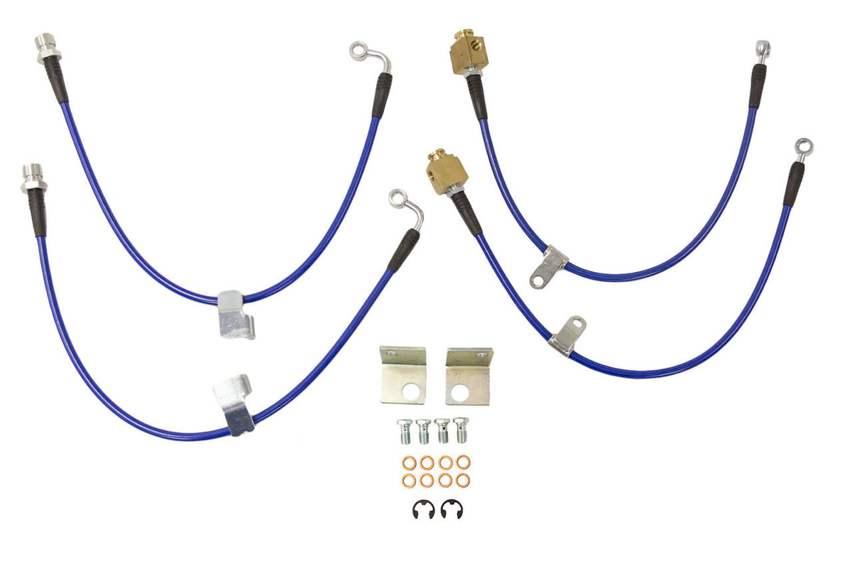 Steeda Mustang MagneRide Braided Stainless Brake Line Kit (2016-2023)