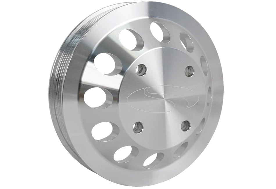 Steeda Mustang GT/BOSS 302 Billet 4 Bolt Water Pump Pulley 5.0L/5.2L GT350 (2011-2022)